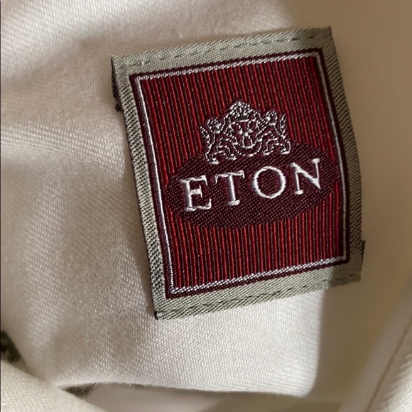 Eton of Sweden men’s 100% Cotton white button up collared shirt🤍🇸🇪👔 - Picture 3 of 5